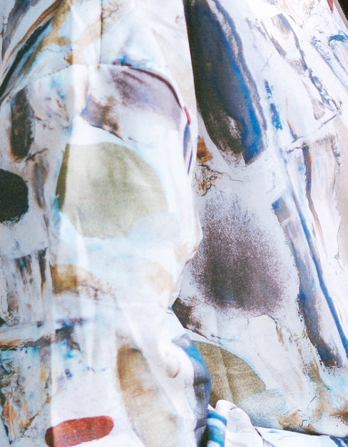 フルイドプリントシャツ