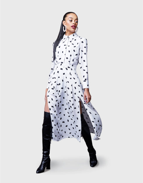 ドットプリントワンピース