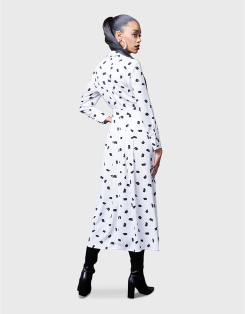 ドットプリントワンピース