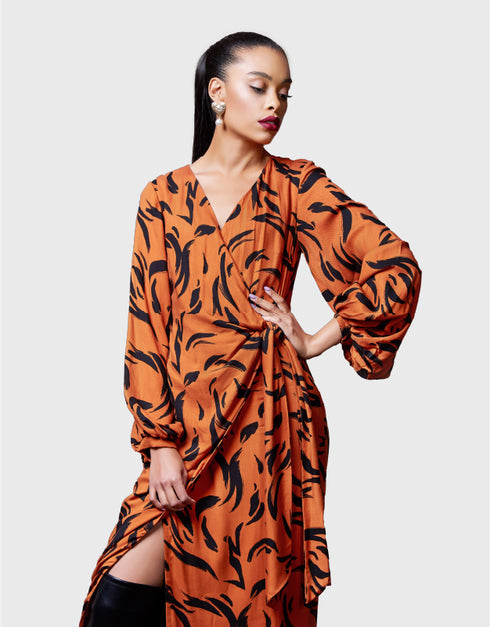 ドットプリントワンピース