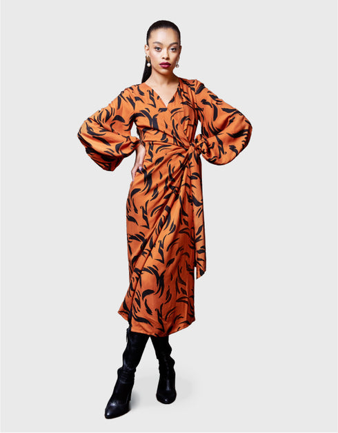 ドットプリントワンピース