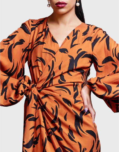 ドットプリントワンピース