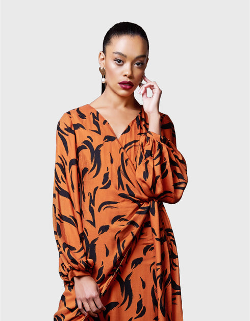 ドットプリントワンピース