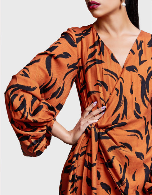 ドットプリントワンピース