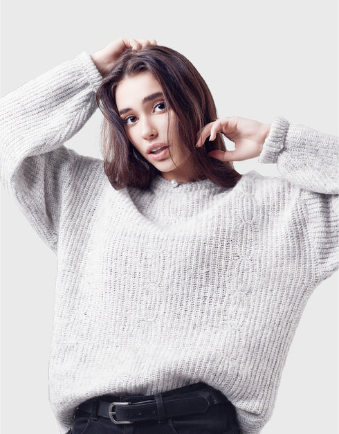 カシミアタッチニット