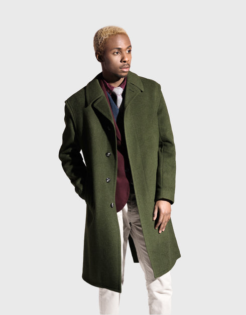 ウールブレンドコート