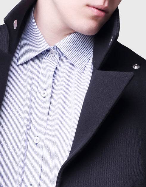 ウールブレンドコート