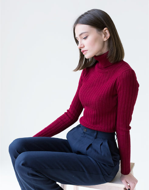 タートルネックセーター